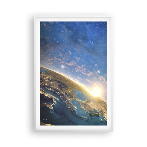 Plagát v bielom ráme - Pozrime sa na seba s odstupom - 61x91 cm