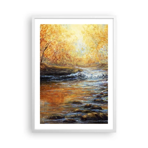 Plagát v bielom ráme - Zlatý potok - 50x70 cm
