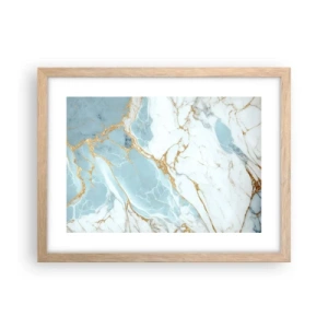 Plagát v ráme zo svetlého duba - Bohatstvo kameňa - 40x30 cm