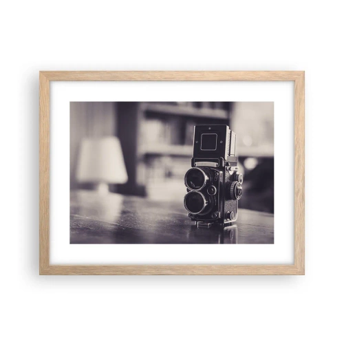 Plagát v ráme zo svetlého duba - Kúzlo starej fotografie - 40x30 cm