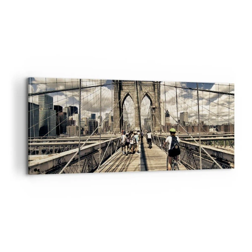 Obraz na plátne - Priamo do srdca mesta - 100x40 cm