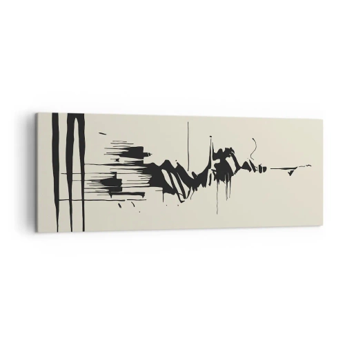 Obraz na plátne - Rýchla abstrakcia - 140x50 cm