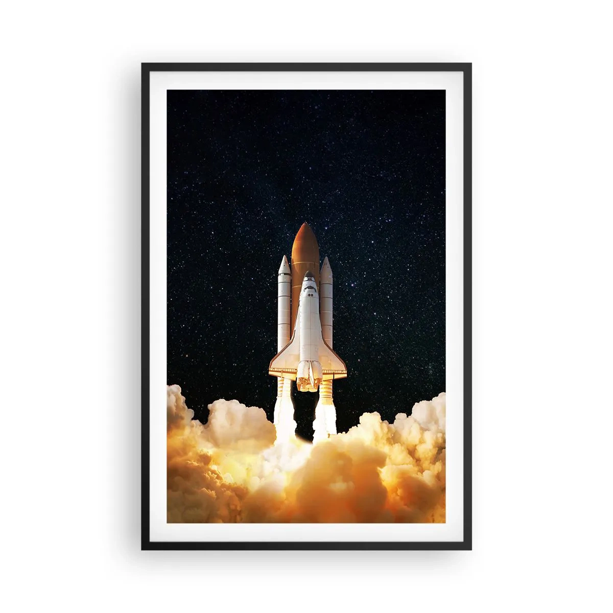 Plagát v čiernom ráme - Ad astra! - 61x91 cm