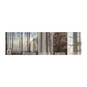 Vzorka Fototapeta Standard Eco - Hmla sa tiež zobudila - Krajina, les, Hmla - 100x30 cm