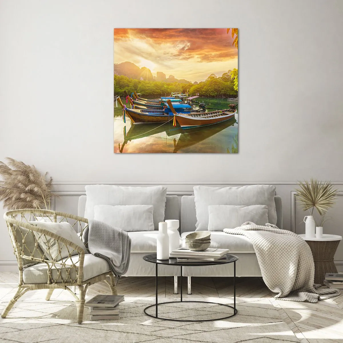 Obraz na skle - Pred rušným dňom - 50x50 cm