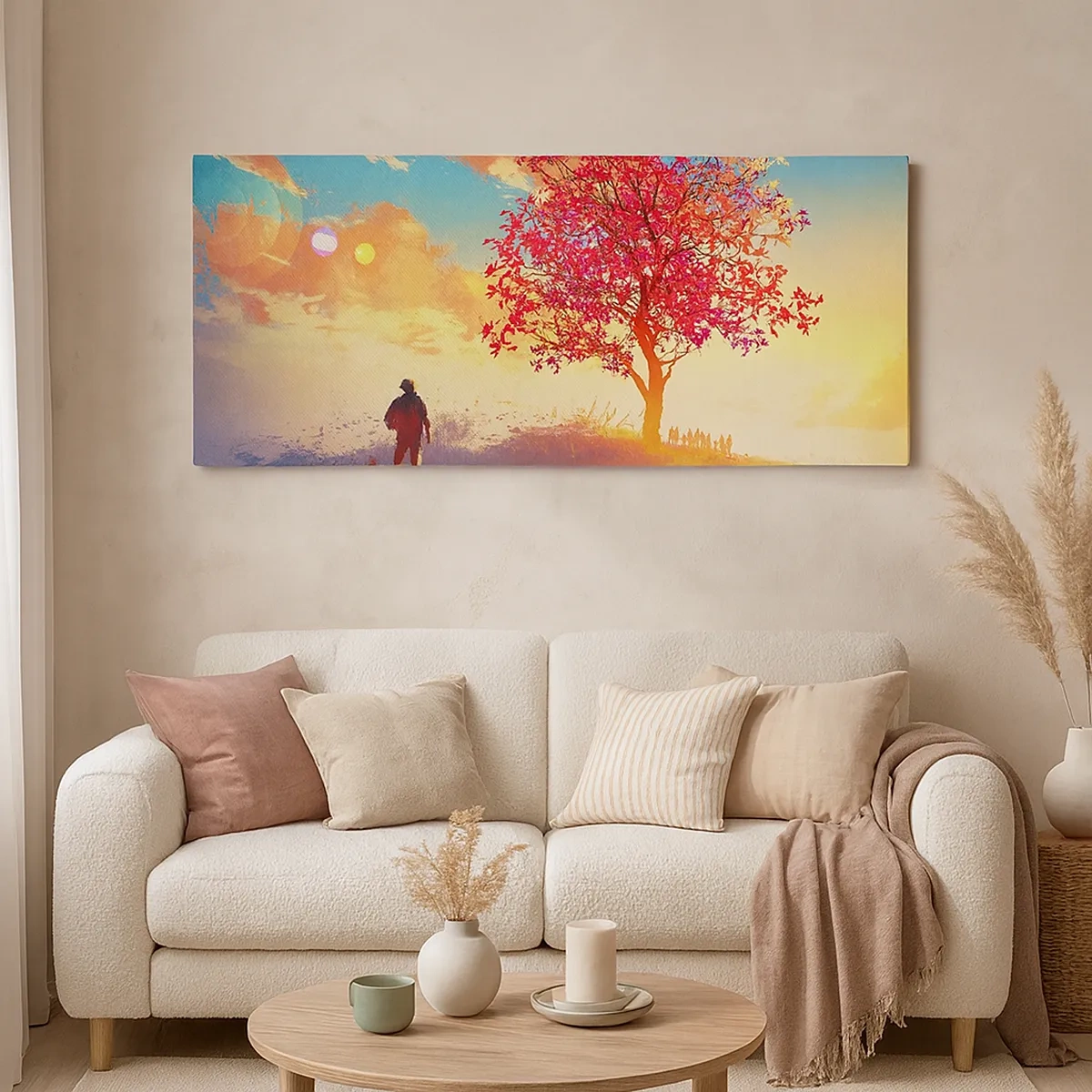 Obraz na plátne - Pútnik pri cieli - 30x30 cm