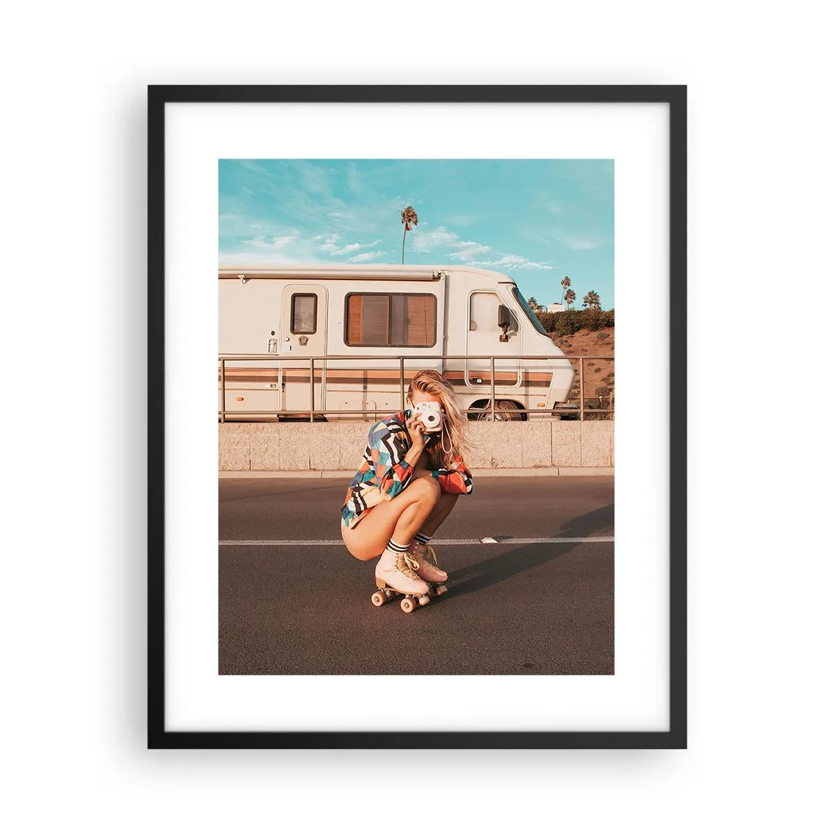 Plagát v čiernom ráme - Usmejte sa! - 40x50 cm