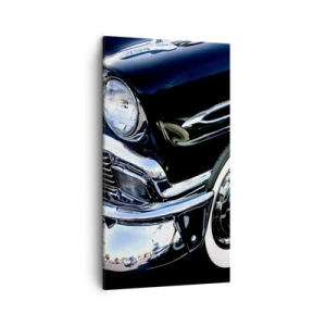 Obraz na plátne - Klasika v striebornej, čiernej a bielej - 45x80 cm