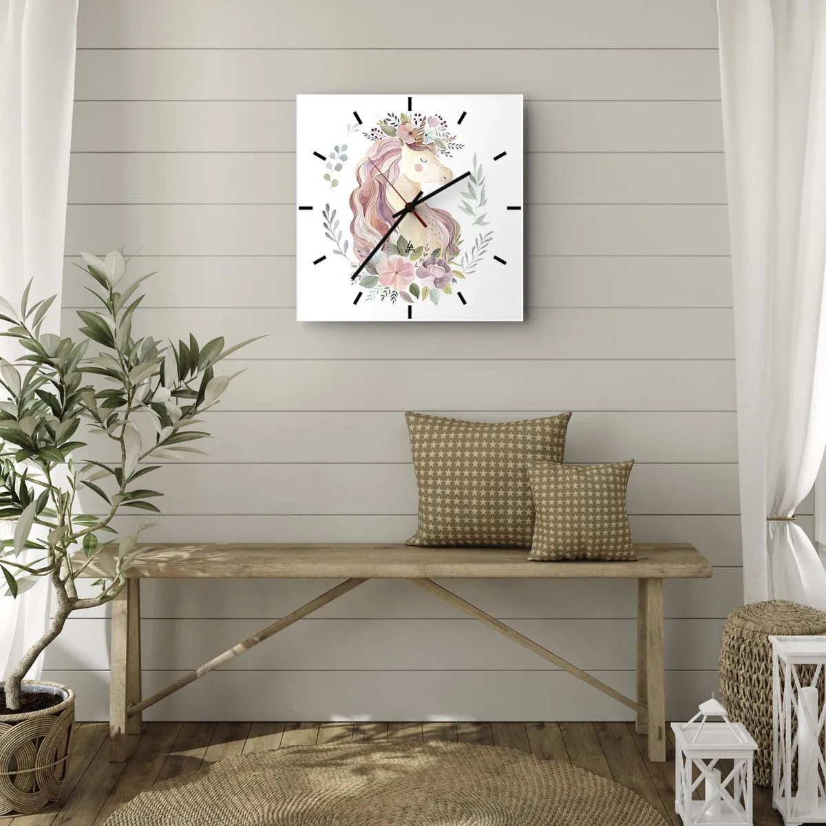 Nástenné hodiny - Pozvánka do ríše rozprávok - 30x30 cm