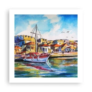 Plagát - Dúhové popoludnie - 50x50 cm