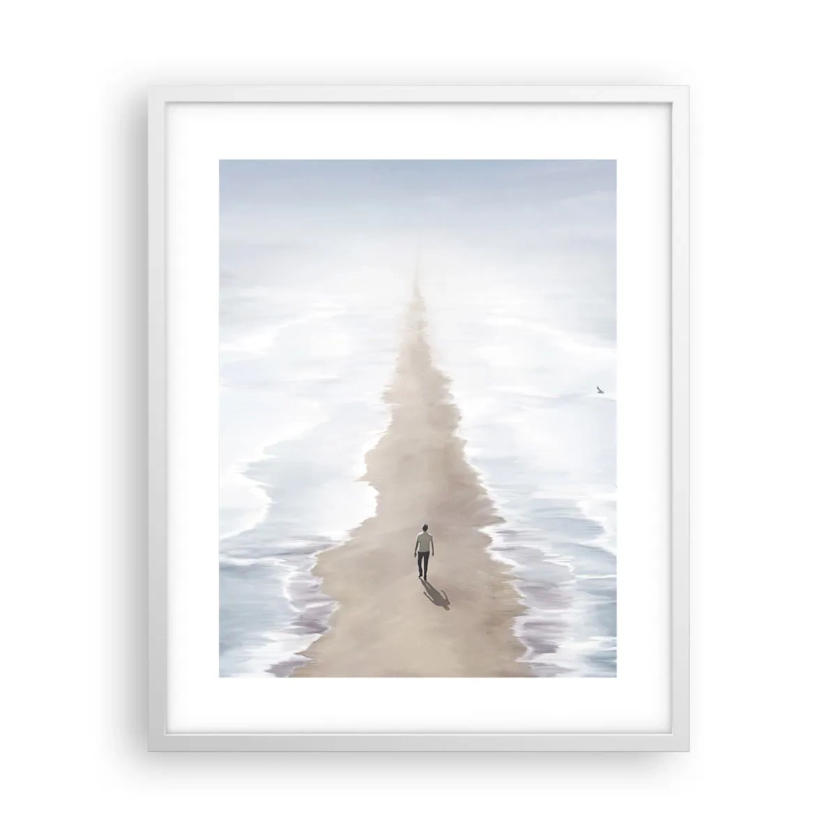 Plagát v bielom ráme - Svetlá budúcnosť - 40x50 cm