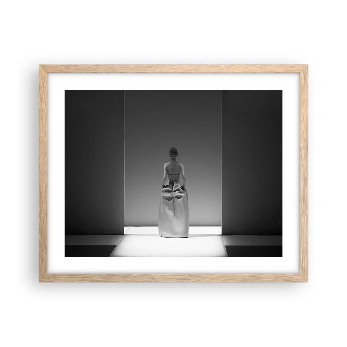 Plagát v ráme zo svetlého duba - Rafinovaná jednoduchosť - 50x40 cm