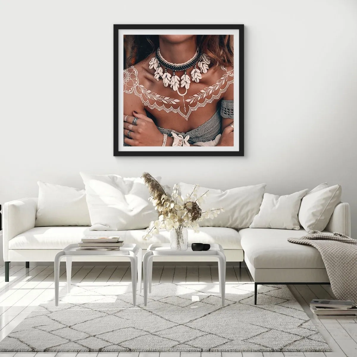 Plagát v čiernom ráme - Talizmany, rituály ženskosti - 50x50 cm