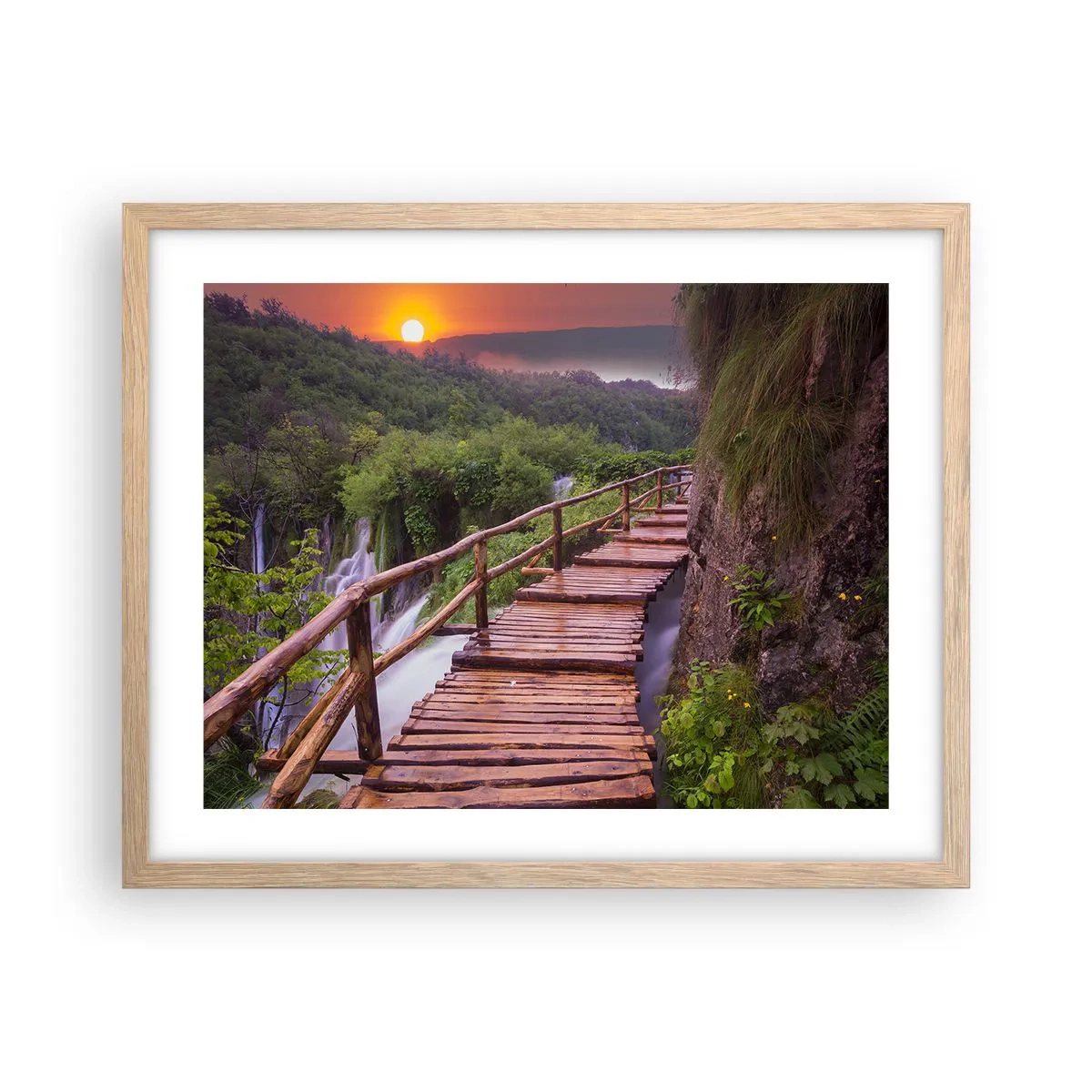 Plagát v ráme zo svetlého duba - Neuveriteľná krása - 50x40 cm
