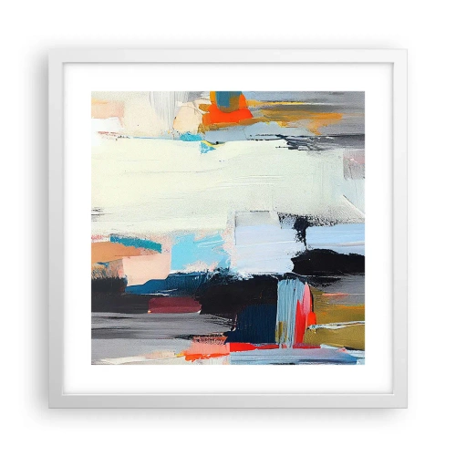 Plagát v bielom ráme - Nejaký spôsob? - 40x40 cm