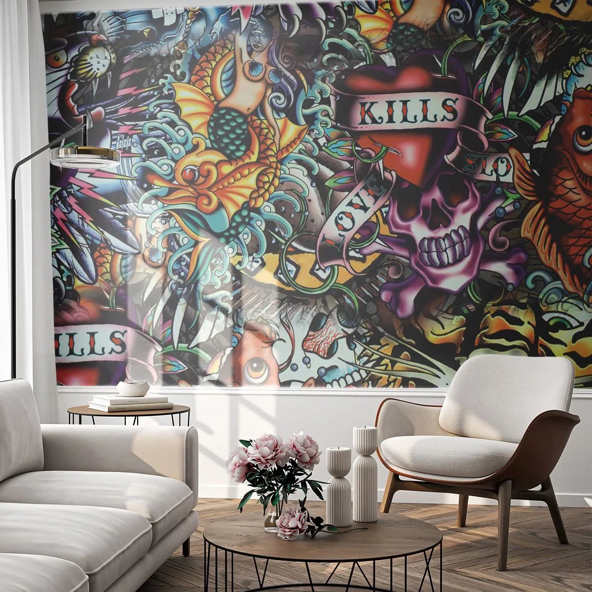 Fototapeta Premium Canvas - Sen tatéra - Graffiti, Nástenná maľba, Kus - 200x140 cm