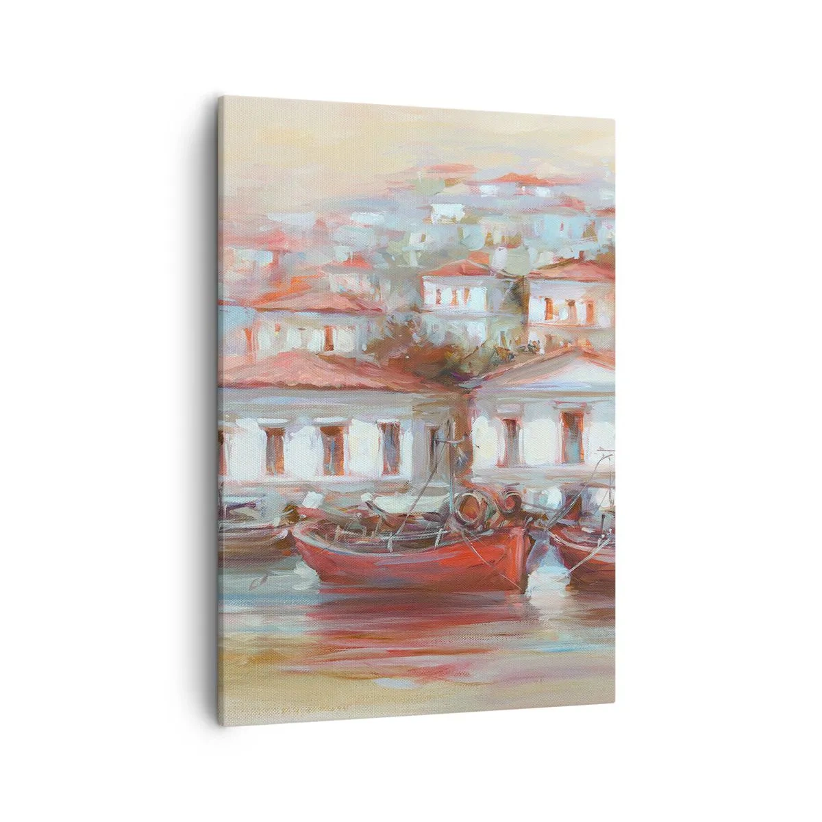 Obraz na plátne - Šťastné mestečko - 50x70 cm