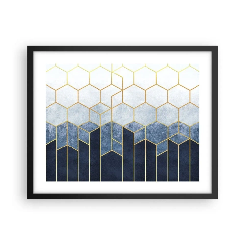 Plagát v čiernom ráme - Kompozícia v synkopickom rytme - 50x40 cm