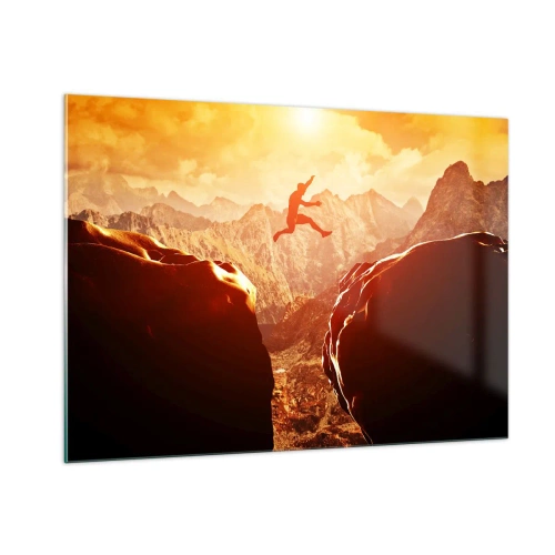 Obraz na skle - Prekročením hraníc - 100x70 cm