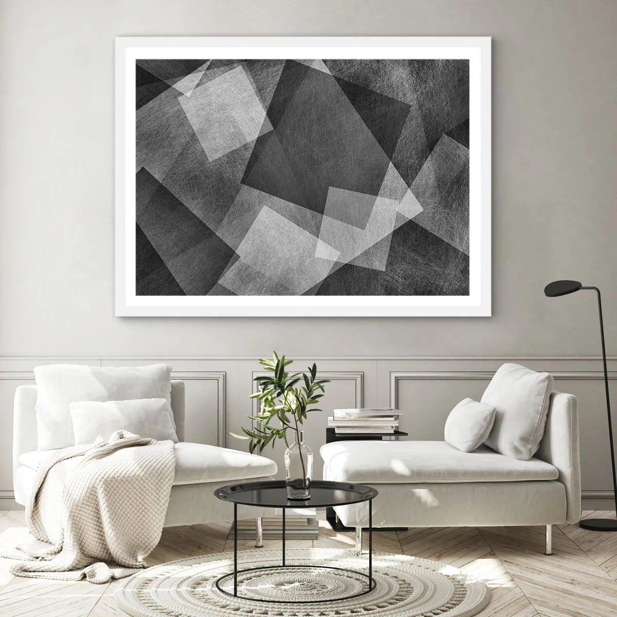 Plagát v bielom ráme - Odveký symbol trvalosti a poriadku - 100x70 cm