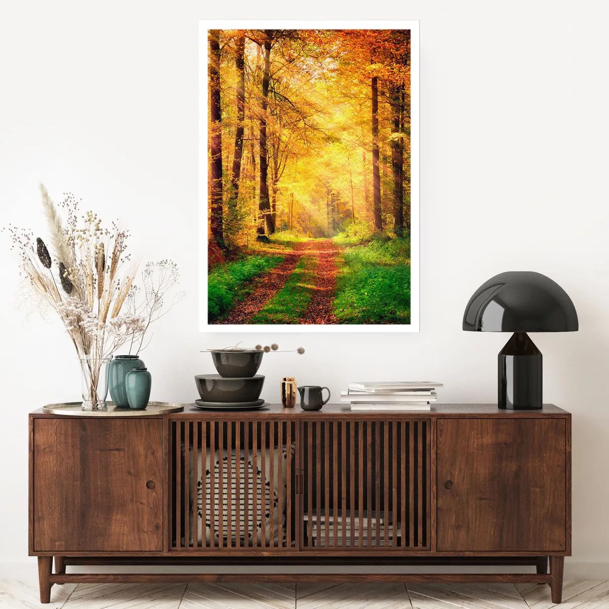 Plagát - Lesno-zlaté ticho - 40x50 cm
