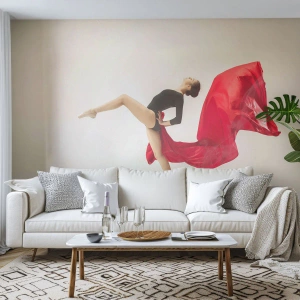 Fototapeta Premium Canvas - Červené a čierne - Balerína, Tancujte, balet - 100x70 cm
