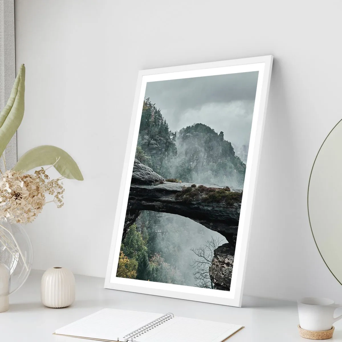 Plagát v bielom ráme - Dobrodružstvo práve začína - 70x100 cm