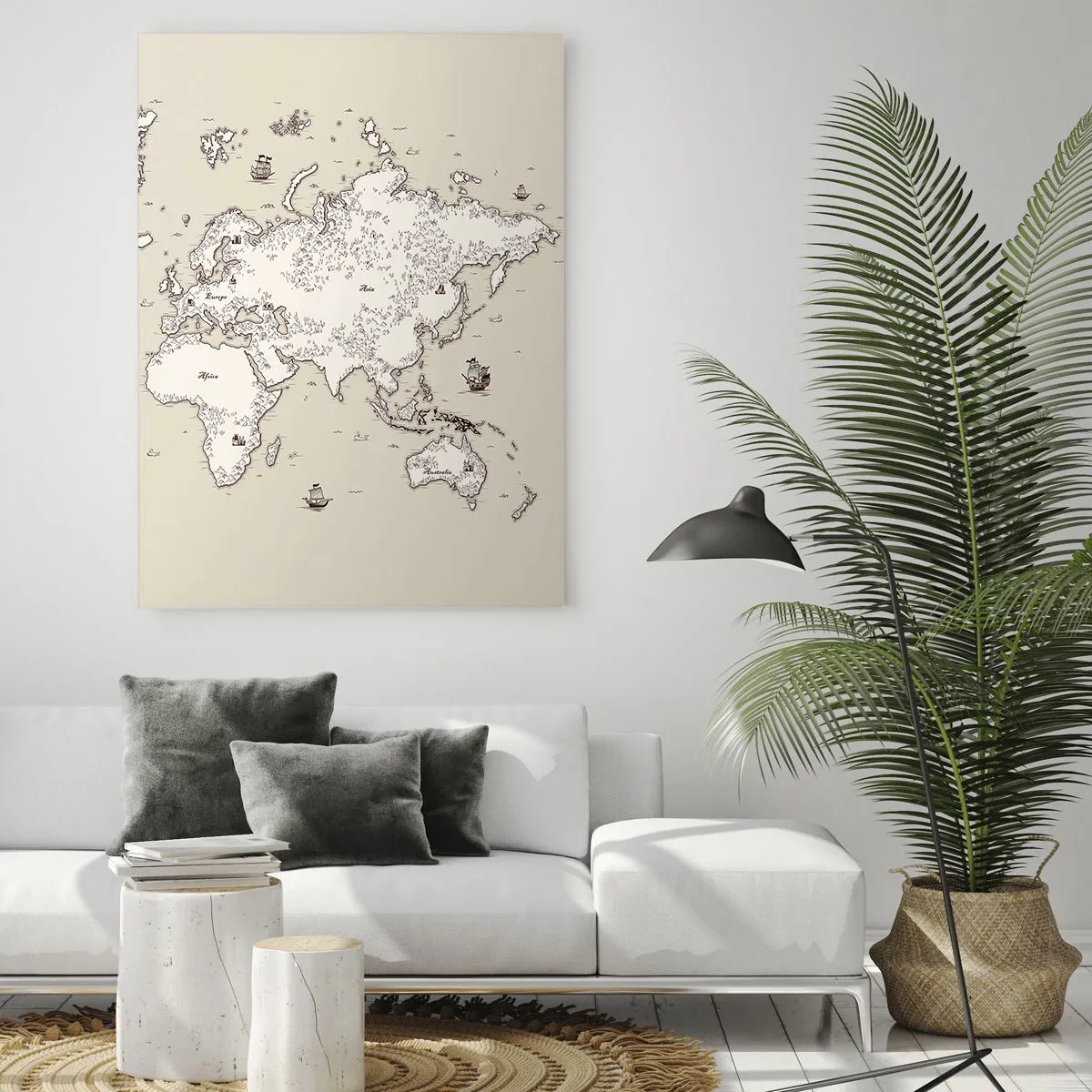 Obraz na skle - Cesta okolo sveta - 50x70 cm