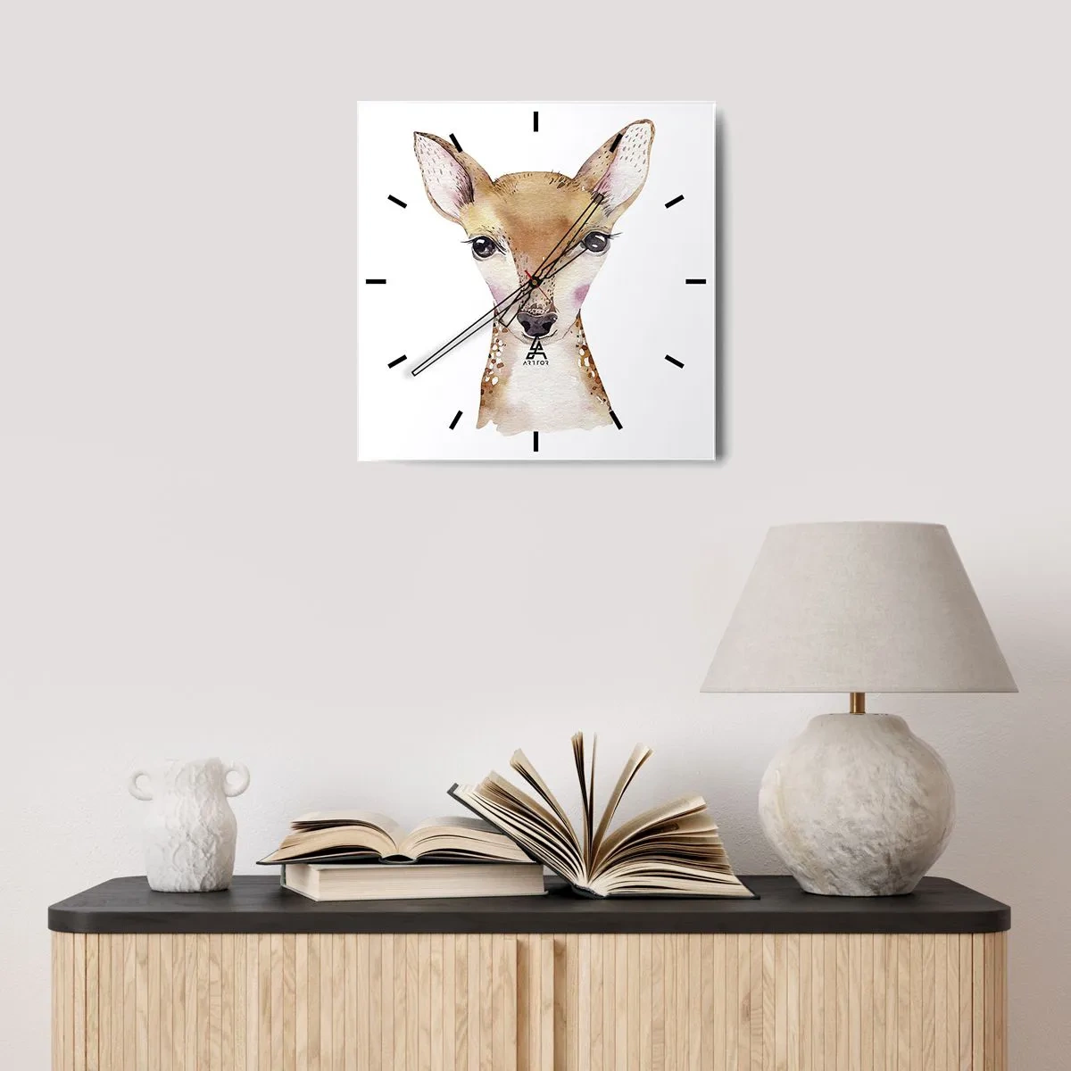 Nástenné hodiny - Povaha nevinnosti - 30x30 cm