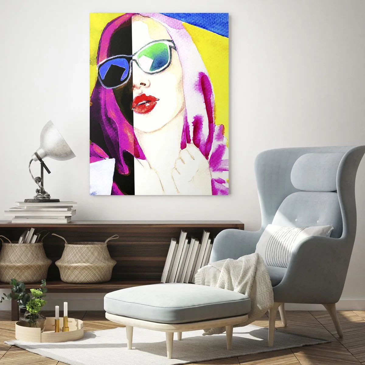 Obraz na skle - Nie som biela a nie som čierna - 50x70 cm