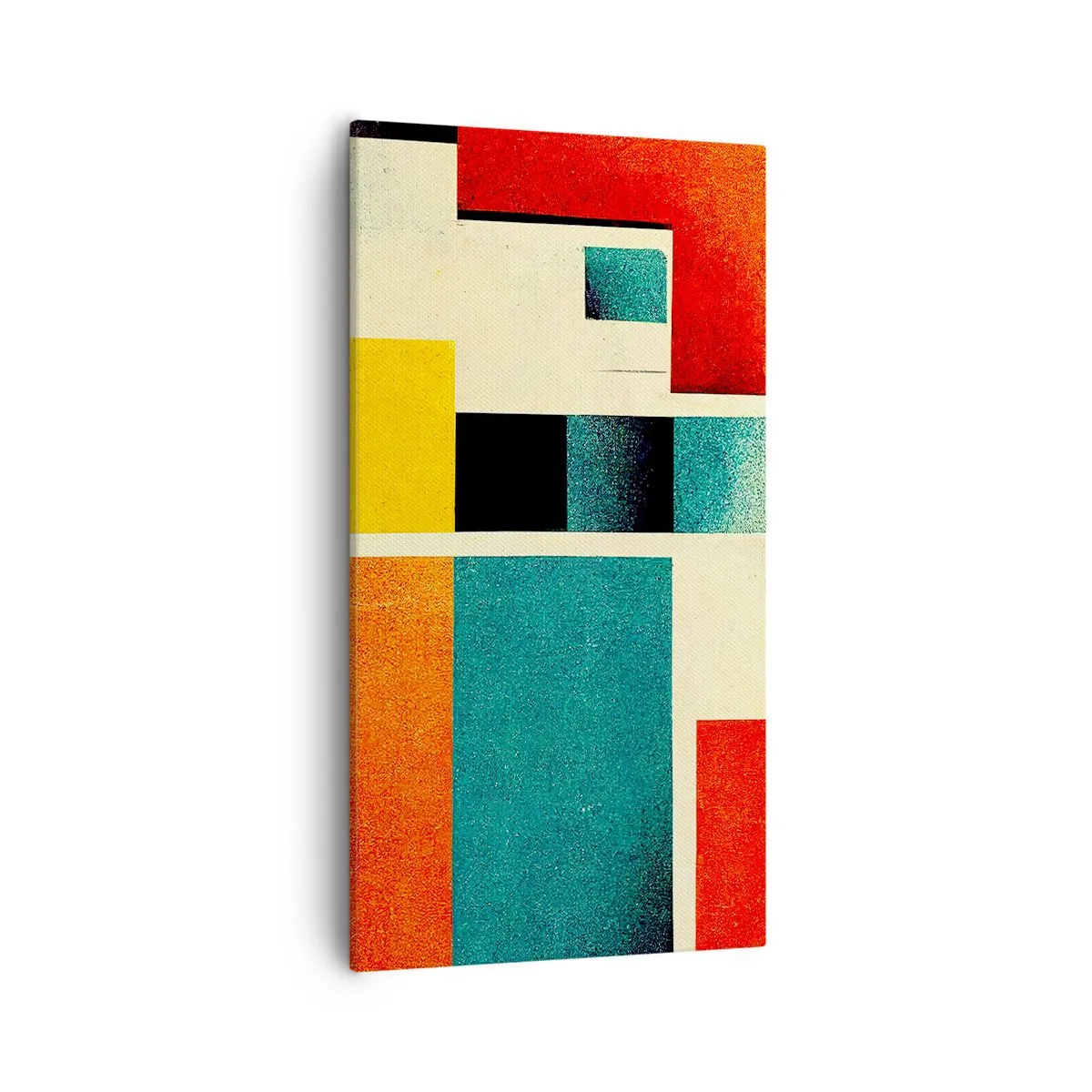 Obraz na plátne - Geometrická abstrakcia – dobrá energia - 55x100 cm