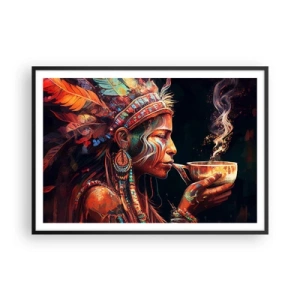 Plagát v čiernom ráme - Magický rituál - 100x70 cm