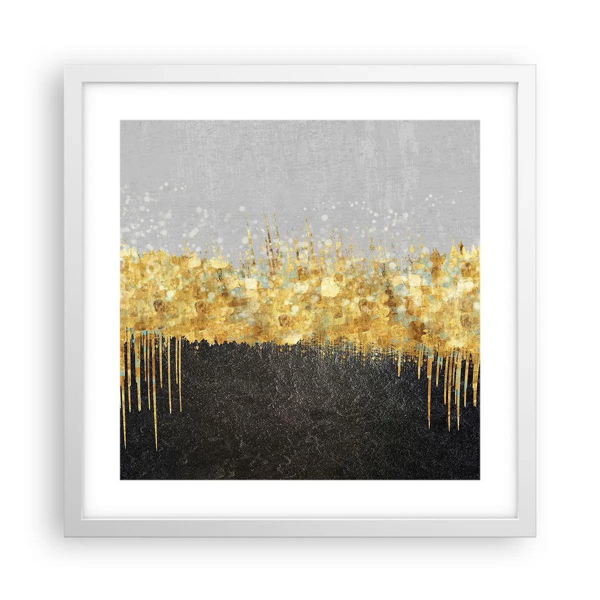 Plagát v bielom ráme - Dovnútra a nahor - 40x40 cm