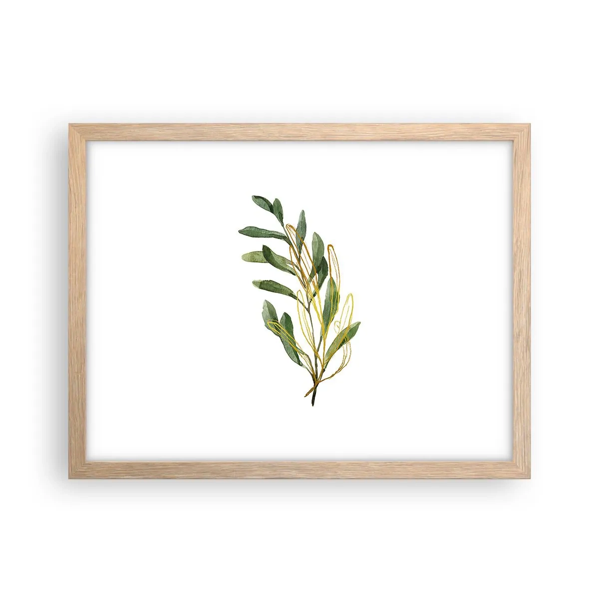 Plagát v ráme zo svetlého duba - Všetko, čo je dobré - 40x30 cm