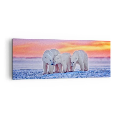 Obraz na plátne - Stačí rodinné teplo - 140x50 cm