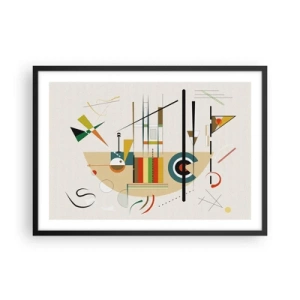 Plagát v čiernom ráme - A svet sa smeje - 70x50 cm