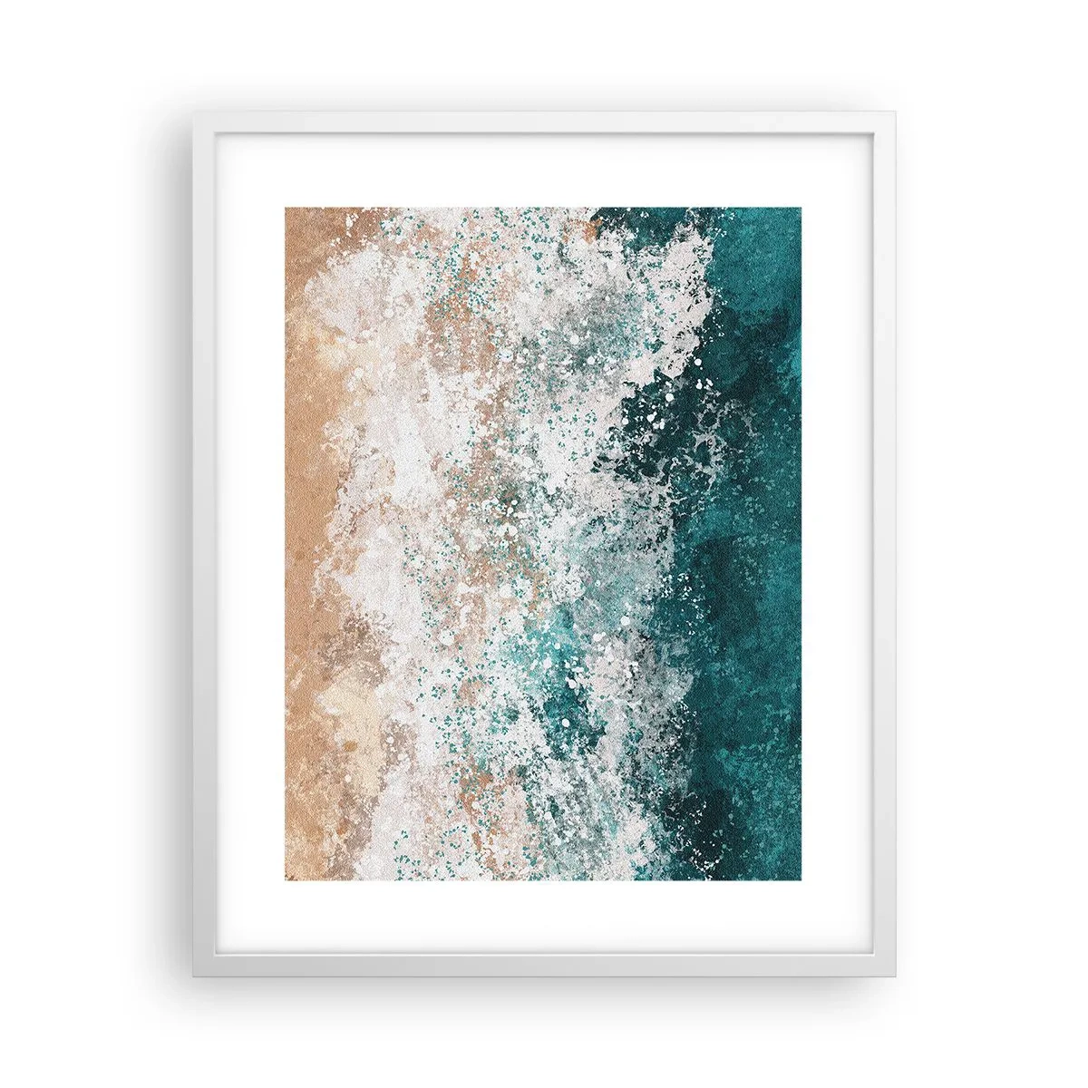 Plagát v bielom ráme - Morské príbehy - 40x50 cm