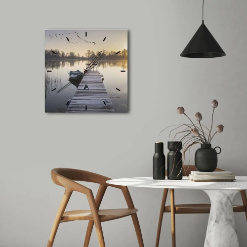 Nástenné hodiny - Časom sa vrátim - 40x40 cm