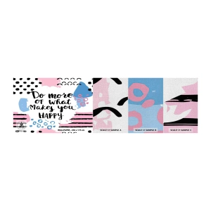 Vzorka fototapety Premium Canvas - Ako byť šťastný - Afirmácia, Maxim, Slová - 100x30 cm