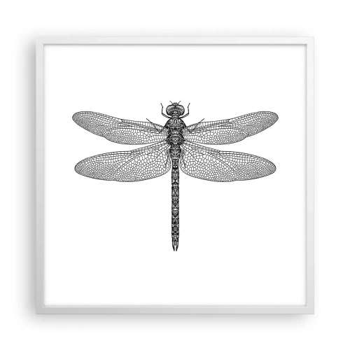 Plagát v bielom ráme - Presnosť prírody - 60x60 cm