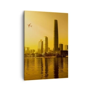 Obraz na plátne - Zlaté mesto - 50x70 cm