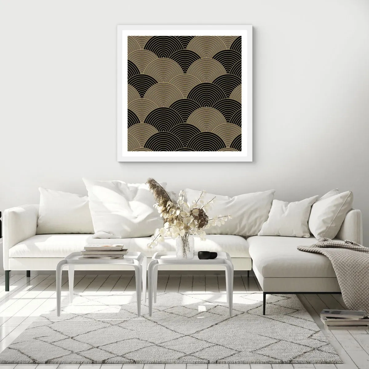 Plagát v bielom ráme - Jednota v mnohosti - 30x30 cm