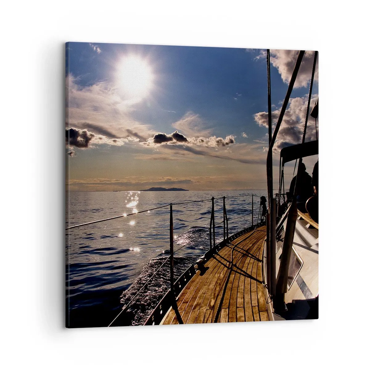 Obraz na plátne - Plavba smerom k slnku - 50x50 cm