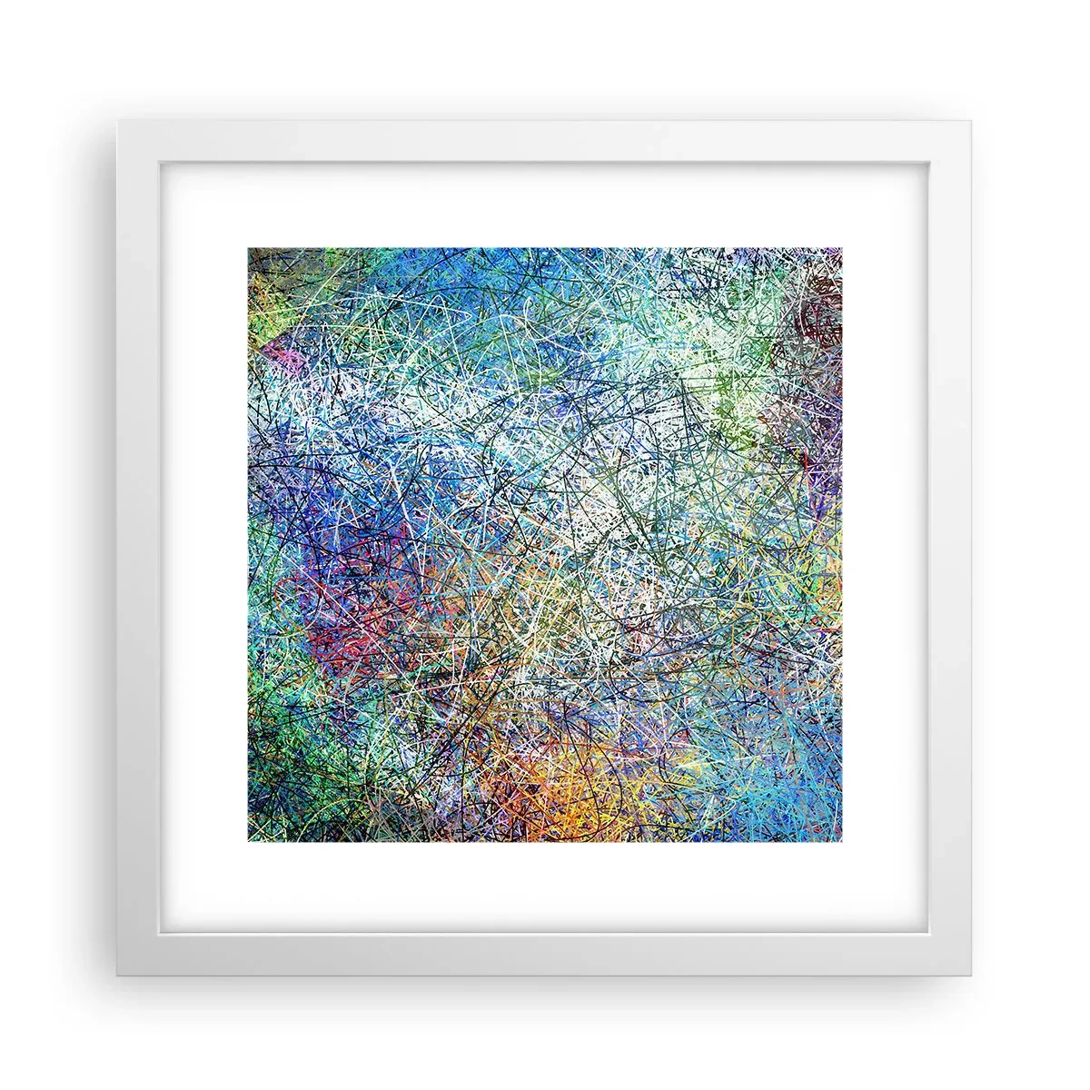 Plagát v bielom ráme - To nie je tak jednoduché - 30x30 cm