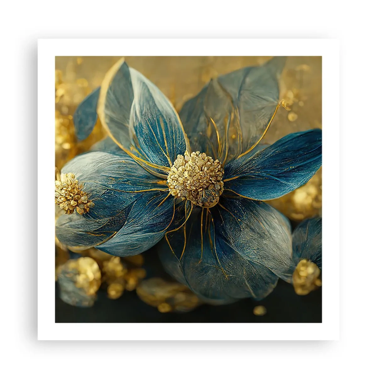 Plagát - Rozkvitnúť zlatom - 60x60 cm