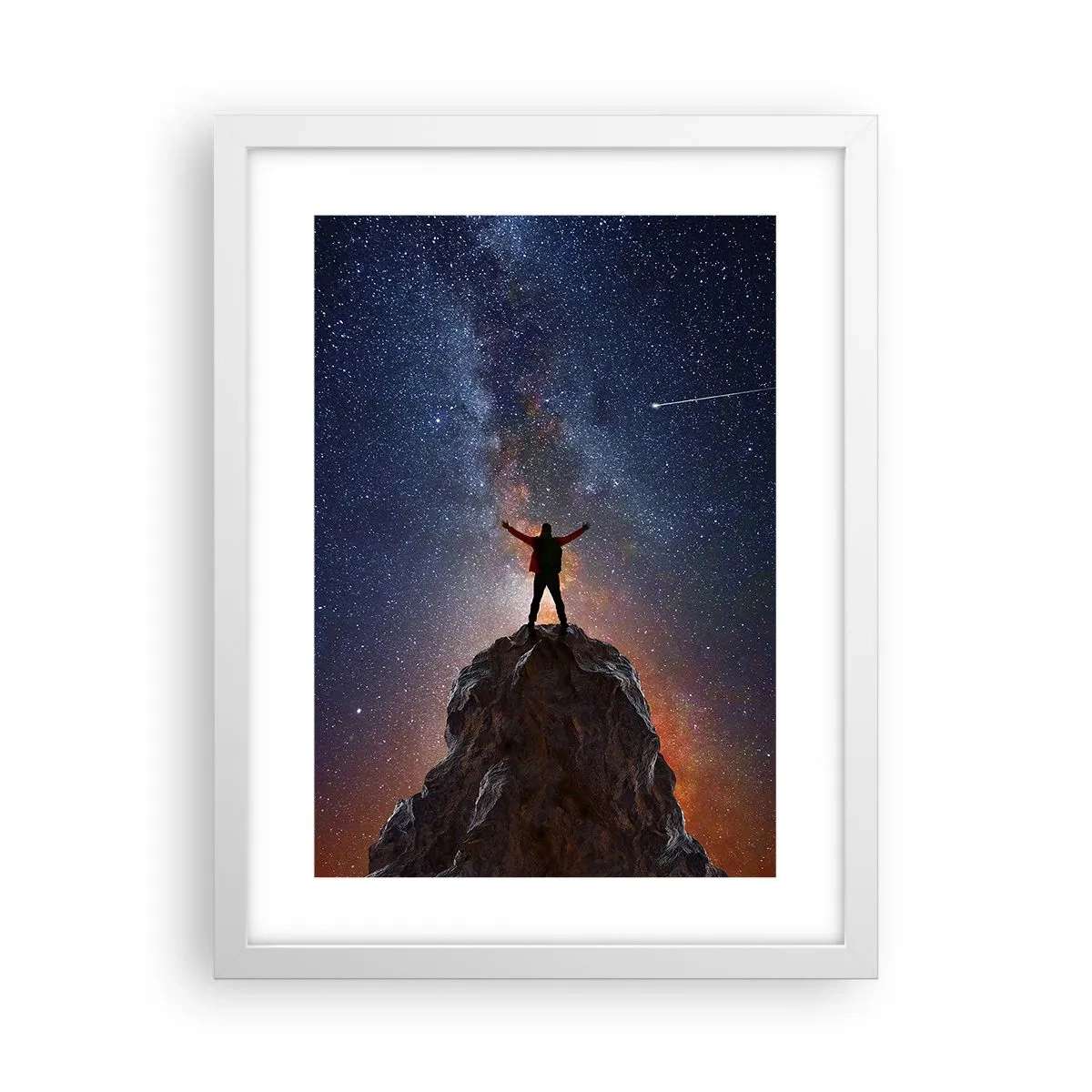 Plagát v bielom ráme - Sila je so mnou! - 30x40 cm