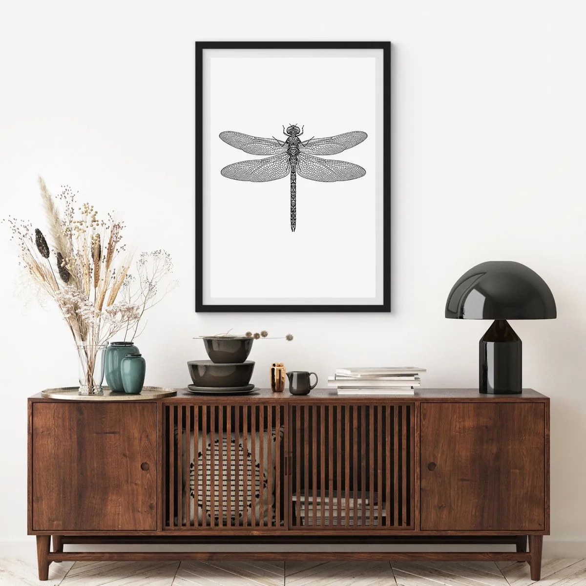 Plagát v čiernom ráme - Presnosť prírody - 61x91 cm