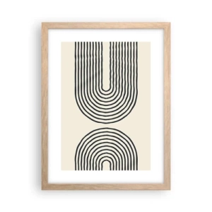 Plagát v ráme zo svetlého duba - Už čoskoro… - 30x40 cm