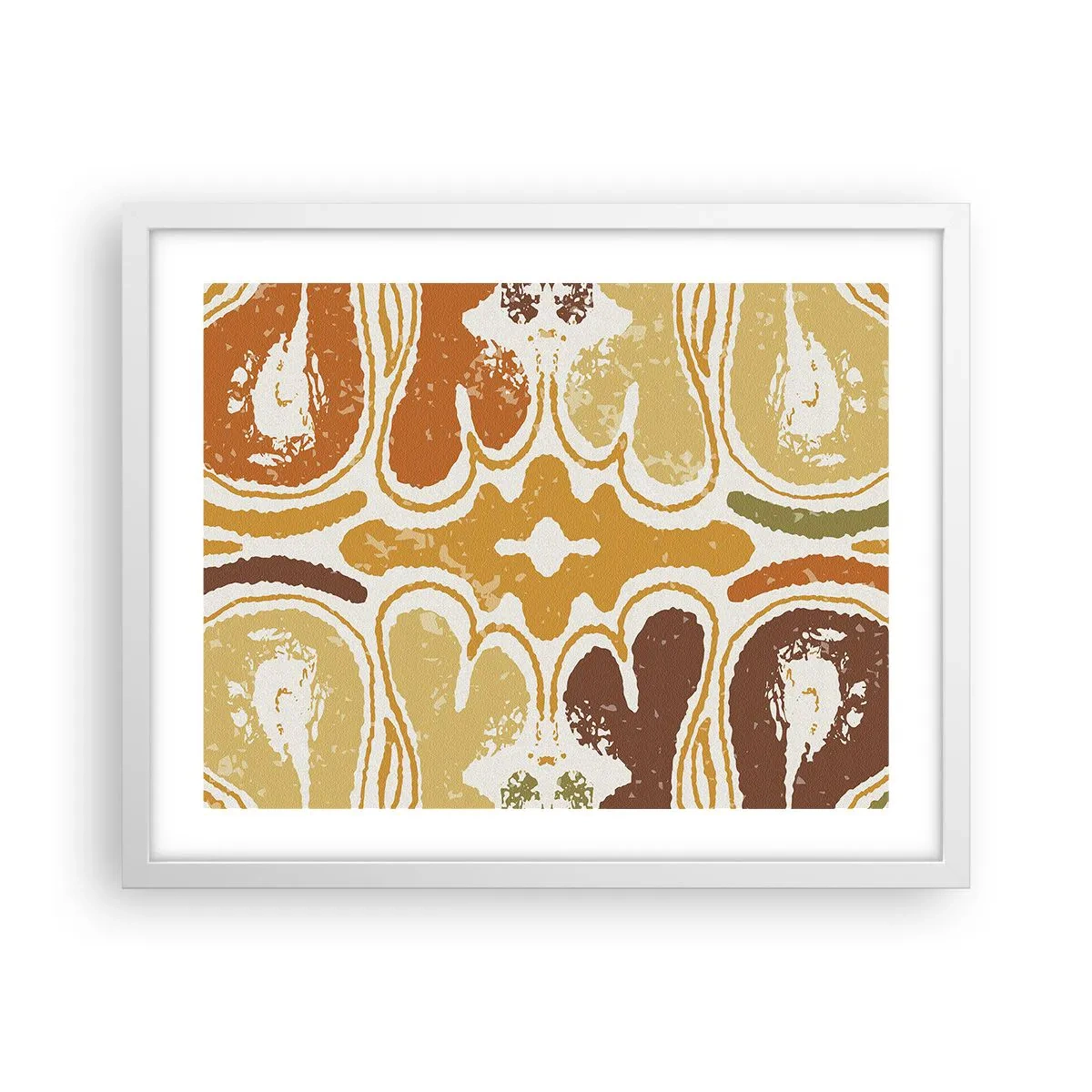 Plagát v bielom ráme - Sentimentálna abstrakcia - 50x40 cm