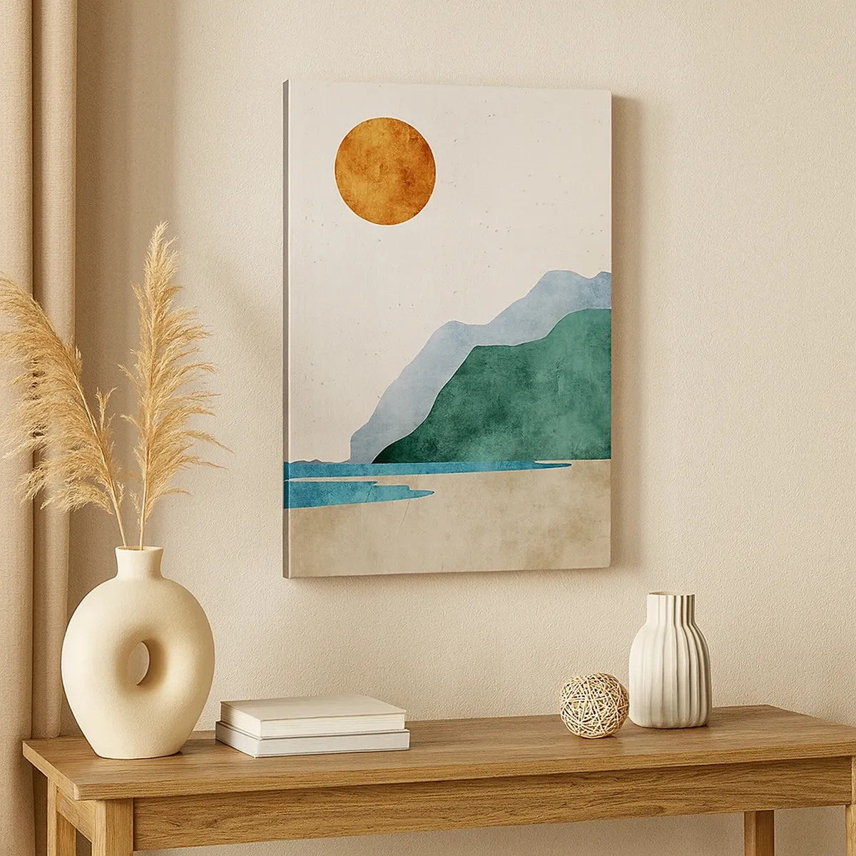 Obraz na plátne - Jednoducho ideálna krajina - 50x70 cm